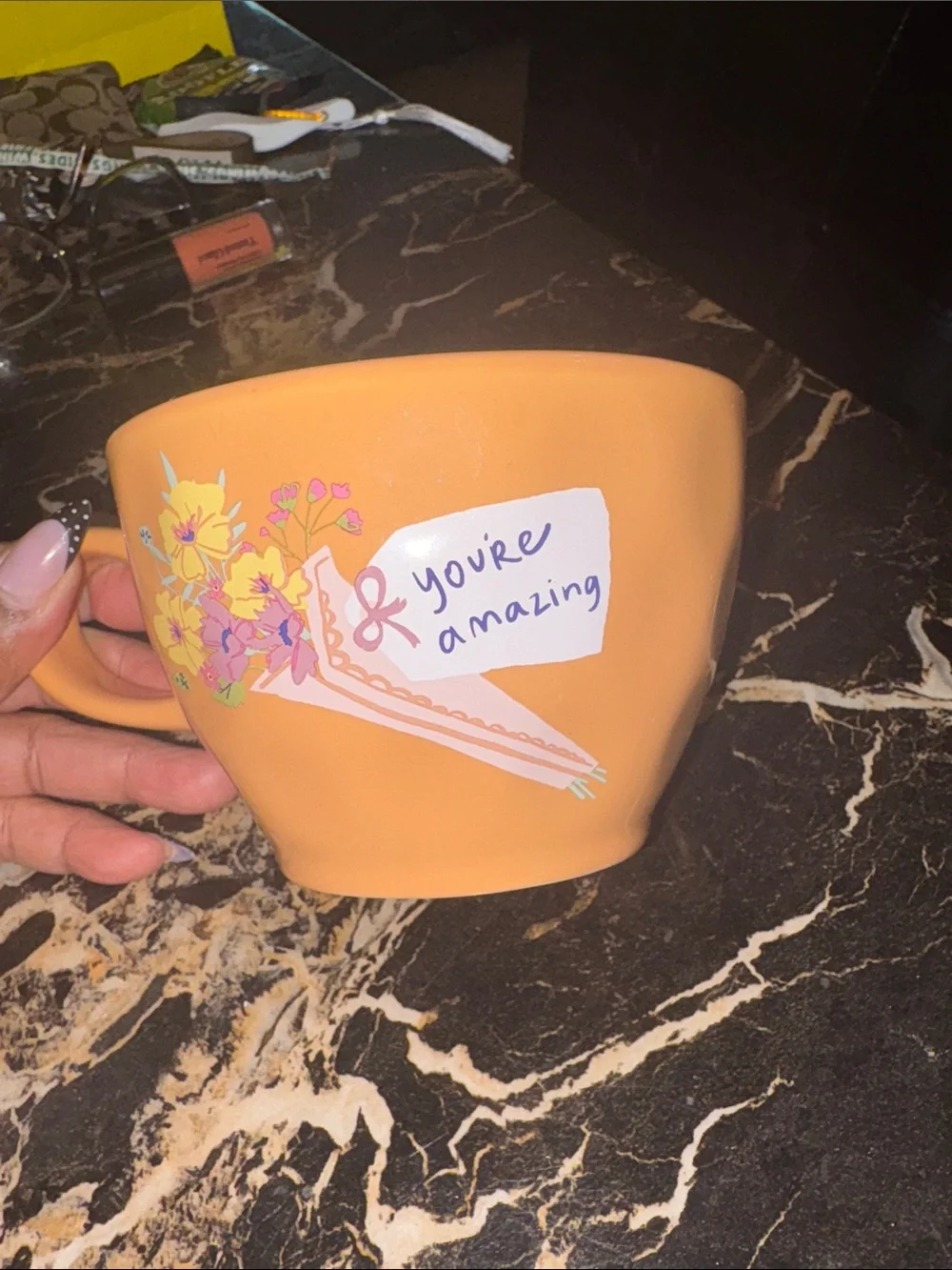 Threshold Peach Ceramic Accent Mug